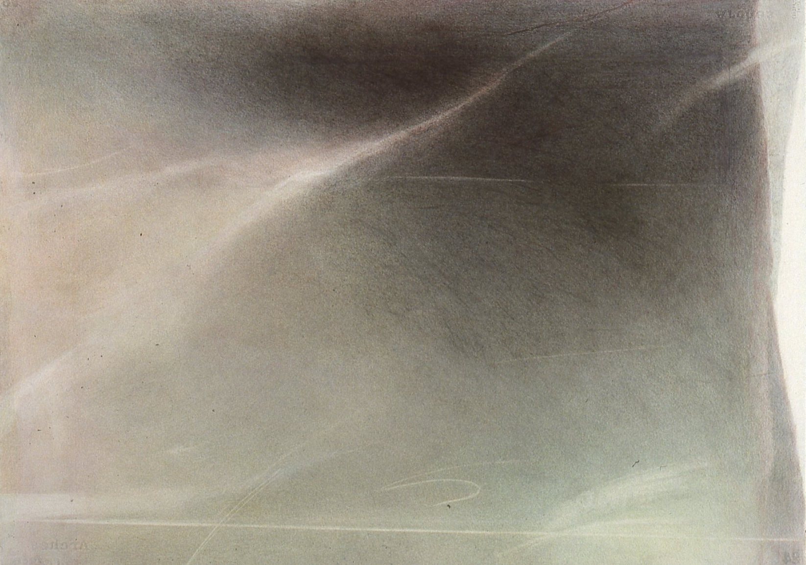 It's a Breeze, 1997 — graphite and colored pencil on paper, 30 by 38 "